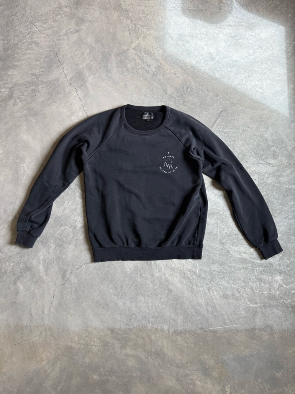United By Blue Polaris Compass Crewneck Sweatshirt - Black - Size M